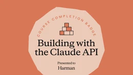 Building with the Claude API badge