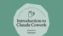 Introduction to Claude Cowork badge