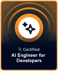 AI Engineer for Developers Associate badge